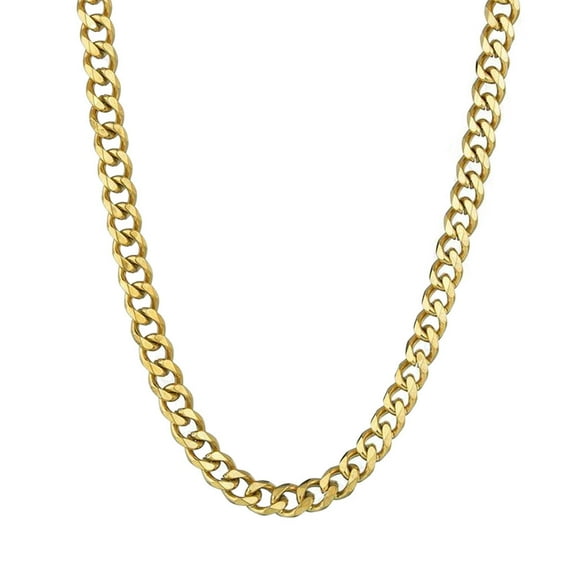 Amaiiu Necklace Unique Polishing Simple Chain Exquisite Leisure Elegant Six Side Pendant Christmas Wedding Birthday Gifts Golden 50