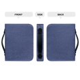 thumbnail image 4 of HELLHERO Blue Pebbled PU Leather Bible Carrying Case, Large Capacity Portable Tote Bag for Church Bible Study and Daily Carry, 4 of 12