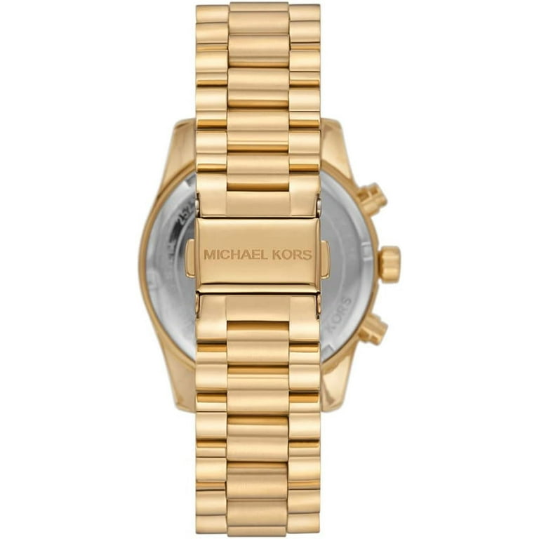 Michael Kors Women's Wrist Watch Lexington Gold Tone Stainless