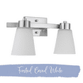thumbnail image 3 of Prominence Home Fairendale 2-Light Brushed Nickel Bathroom Vanity Light with Frosted Glass Shade, 3 of 6