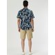 thumbnail image 5 of CamiHawaiaDe PlaEstampado Floral Con Botones ManCorCamiDe Verano PaHombres Azul Coco 56, 5 of 6