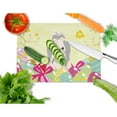 thumbnail image 2 of Easter Eggs Shih Tzu Silver White Glass Cutting Board Large, 2 of 2