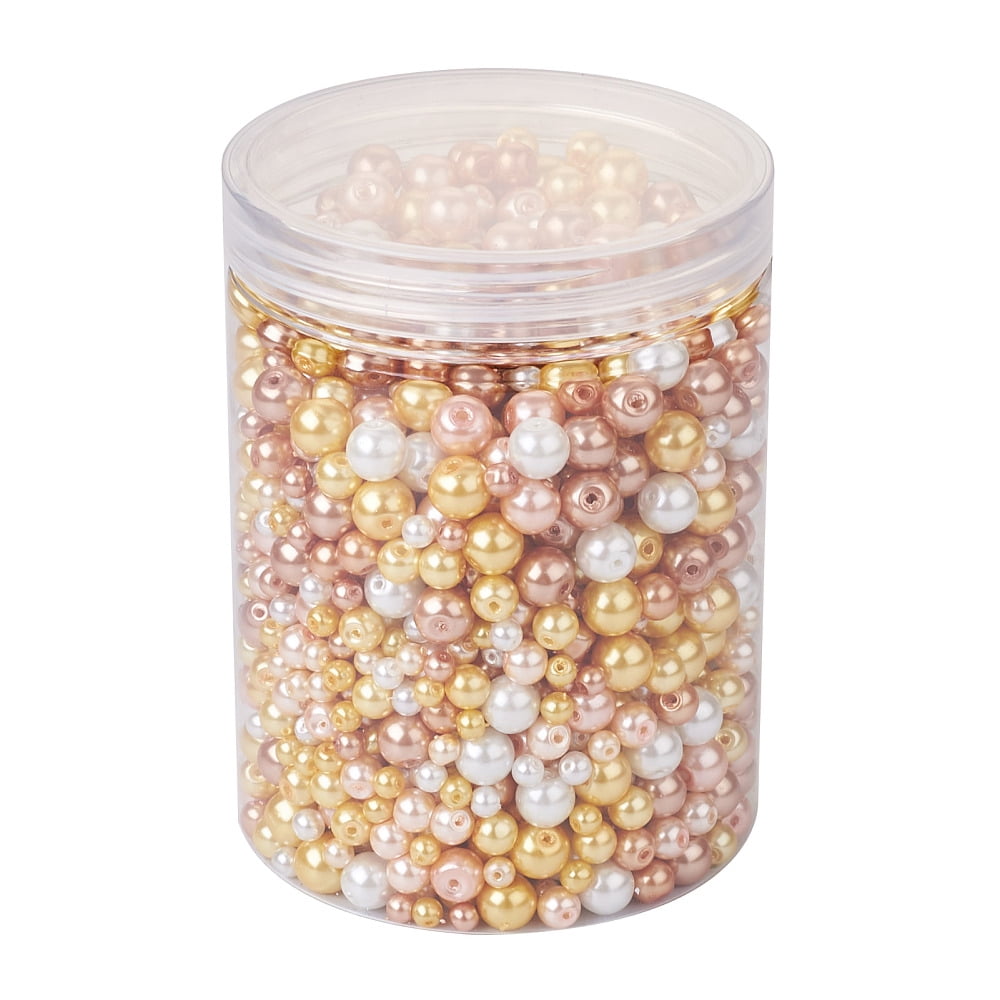 11 Strands 11 styles Baking Painted Pearlized Glass Pearl Round Bead Strands Mixed color 1strand/style