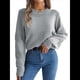 thumbnail image 2 of Suéter Cálido y Elegante para Mujer, de Larga, Tejido de Punto para Otoño e Invierno, Elegante y Casual. Gris M, 2 of 9