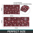 thumbnail image 7 of Red and Black Christmas Snowflake Pattern Kitchen Rugs Sets Of 2,Anti Fatigue Kitchen Mat Rugs Non Slip Washable,Decorative Kitchen Floor Mats for Kitchen,Sink,Laundry,17"x30"+17"x47", 7 of 7