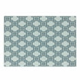 thumbnail image 1 of European Cutting Board, Portuguese Style Geometric Detailed Abstract Geometrical Shapes Print, Decorative Tempered Glass Cutting and Serving Board, Small Size, Blue White, by Ambesonne, 1 of 1
