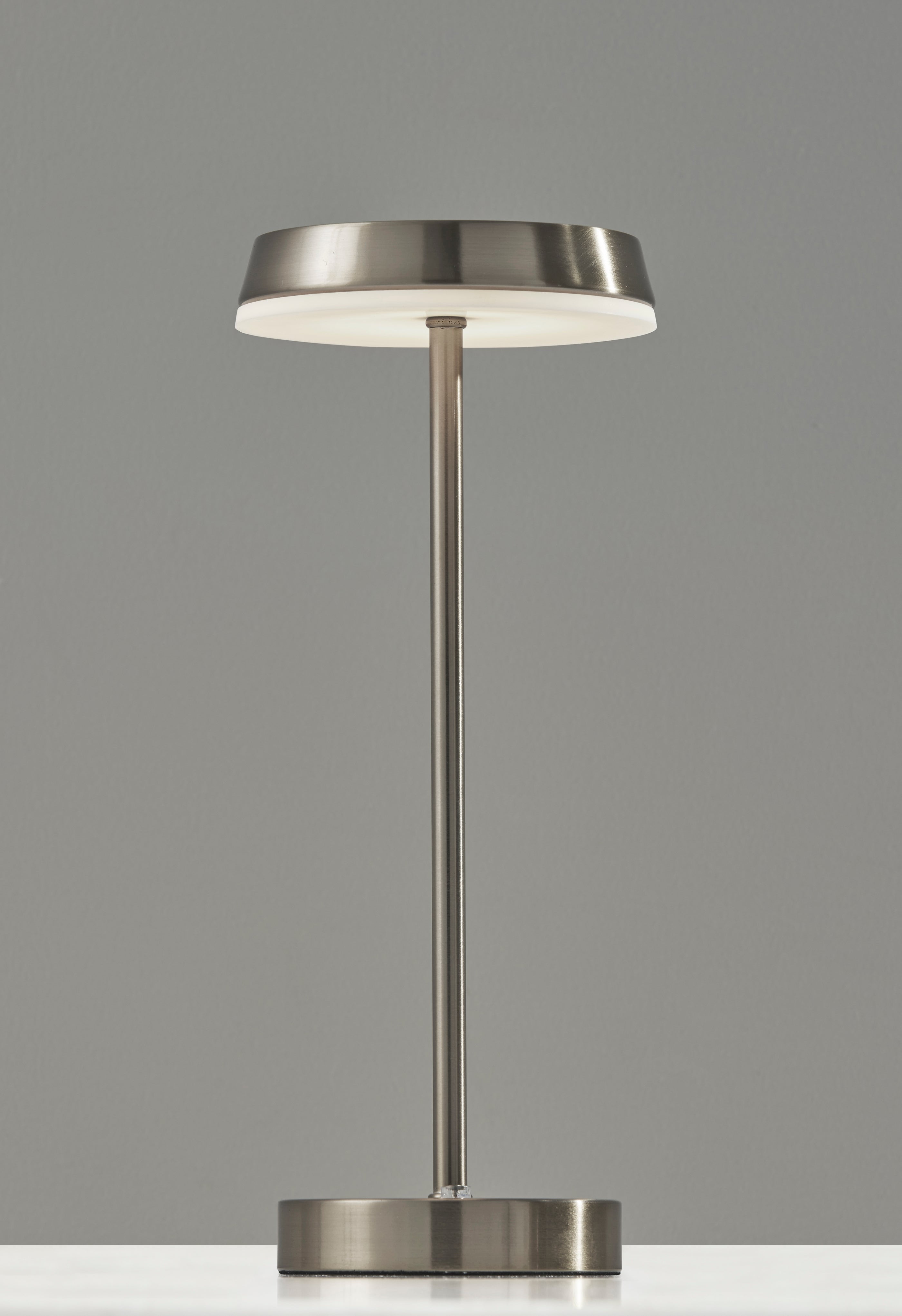Adesso Tommy 15" 1-Light Touch Dimmer Rechargeable LED Cordless Indoor Outdoor Table Lamp