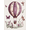 Purple Hot Air Balloon, variant on Qisvanset Purple Hot Air Balloon Canvas Wall Art, 15.75x11.81 Inches for Living Room Bedroom Nursery Office Hallway
