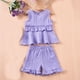 thumbnail image 2 of Odeerbi 0-6 Años Niña Conjunto de Verano Camiseta de Tirantes Con Volantes de Algodón Conjunto de Dos Piezas Sin Mangas, 2 of 9
