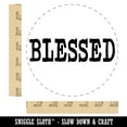 thumbnail image 2 of Blessed Text Self-Inking Rubber Stamp Ink Stamper - Black Ink - Large 1-1/2 Inch, 2 of 7