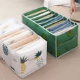 thumbnail image 1 of Neinkie Wardrobe Clothes Organizer for Jeans Washable Compartment Storage Box,Foldable Closet Drawer Organizer Clothes Drawer Mesh Separation Box, 1 of 7