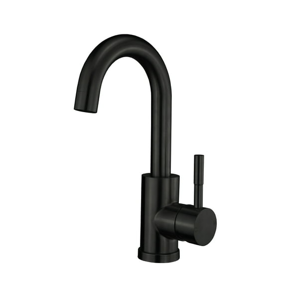 Heavy Solid Bar Faucet in MATTE BLACK