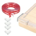 thumbnail image 1 of Protector de bordes, 6.6ft (2M) x 0.4" (10MM) Guardias de esquina de muebles transparentes con adhesivo fuerte y 4 protectores de esquinas para mesas y armarios, 1 of 6
