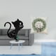 thumbnail image 2 of Reloj de pared con diseño de gato y dibujos animados para colgar en la pared, funda de almohada decorativa navideña, suave, de poliéster y acrílico, s, 2 of 8