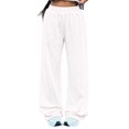 thumbnail image 3 of Hearthz Wide Leg Sweatpants Women High Waist Womens Trousers Fall Soft Fleece Baggy Sweatpants Women Cotton Joggers for Women, 3 of 6