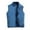 AG141# Blue, variant on Male Solid Color Plus Size Vest Coat Stand Collar Coat Sleeveless Zipper Fly Pocket Coat Vest Casual Outdoor Comfort Daily Wear