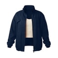 thumbnail image 4 of WIZUTIZ Women's Fashion Casual Solid Color Zip Up Stand Collar Long Sleeve Hoodie Cardigan Jacket With Pockets, 4 of 8