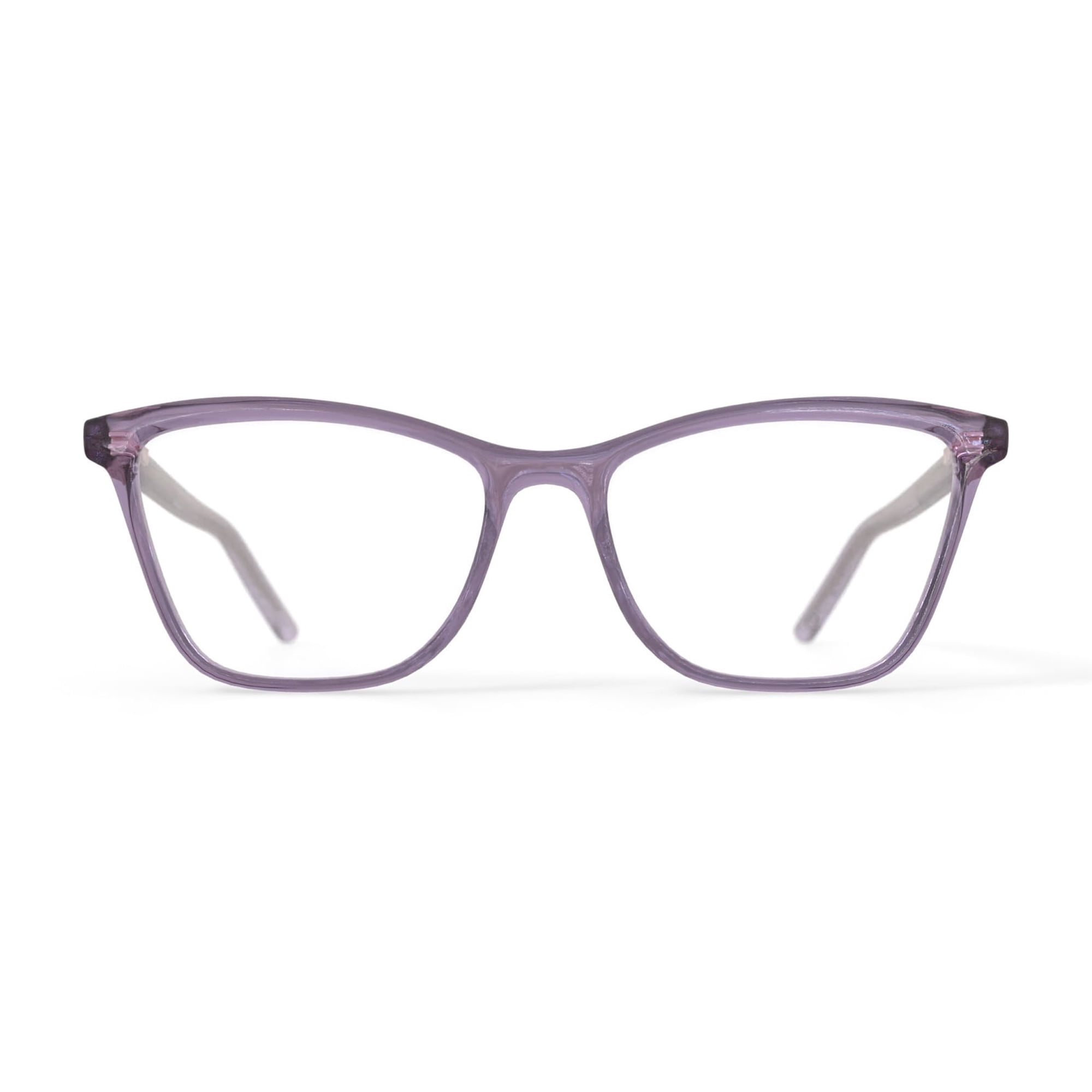 Hard Candy Women's HCV16 Square Prescription Eyeglasses with Case, Crystal Pink