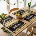thumbnail image 5 of Yellow Sunflower Placemats Set of 2, Plaid Black Bows Plank Country Washable Wipeable Table Mats for Dining Tables, Indoor Outdoor Kitchen Place Mats for Holiday Party Table Decor, 5 of 9