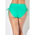 thumbnail image 3 of Swimsuits for All Women's Virtuoso Ruched Side Tie Tummy Control Bikini Bottom, 3 of 6