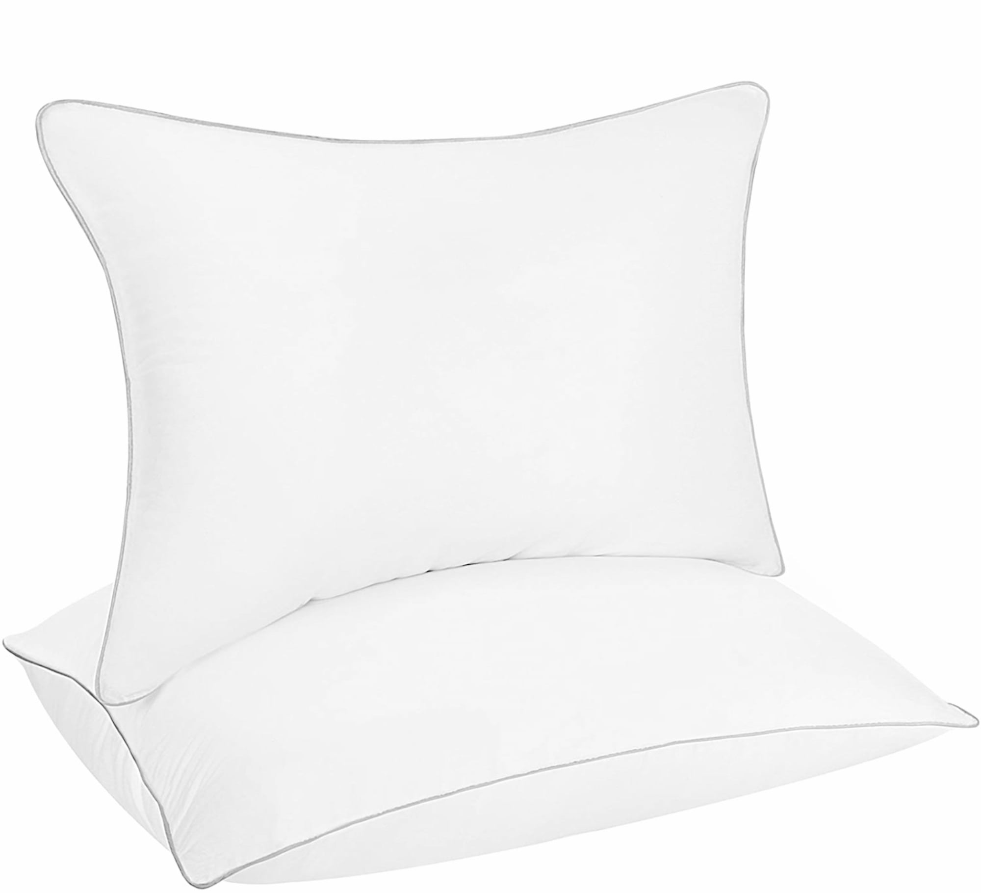 Set of 2 with Luxury Hotel Collection Quality and Side Sleepers Stomach HOKEKI Bed Pillows for Sleeping White 20X30 Down Alternative Hypoallergenic Gel Fluffy Cooling Pillow for Back Queen Size