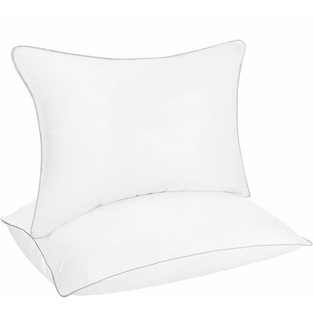 Casa Platino Bed Pillows for Sleeping Standard Size Set of 2, Soft fluffy and Great Support Comfortable Hotel Cooling Pillows 2 Pack