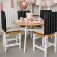 thumbnail image 4 of Vintage Bohemian Dining Chair Back Cover Only, Farmhouse Tribe Art Set of 6 Chair Back Covers, Removable Washable for Dining Room, Banquet & Holiday Decoration, 4 of 9