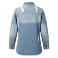 thumbnail image 5 of Miaoju Womens Jean Jacket 2026 Basic Trendy Long Sleeve Denim Jackets Button Down Fitted Western Coat with Pockets, BU2 XL, 5 of 6