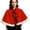 Red, variant on Hvyesh Christmas Velvet Shawl Cloak Cape Mrs Santa Claus Lace Up Cape Robe Halloween Costume 2026
