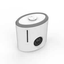 Vissani 2.0 Gal. Ultrasonic Humidifier 360 Degree Turning Dual Nozzle Aromatherapy Tray Cool & Warm Mist, 600 sq. ft
