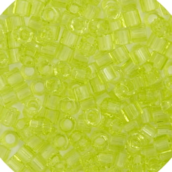 Miyuki Delica 10/0 Coupé 5,2gms DB0712 Perles de Rocaille Japonaises - Chartreuse Transparent - D712