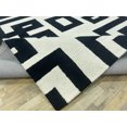 thumbnail image 5 of 8x10 Rug Hand-tufted White & Black Nz Wool & viscose Living Room Bedroom office area rug, 5 of 5