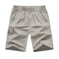 thumbnail image 1 of Leodye Short Cargo de Randonnée pour Homme Léger Extérieur Tactique Travail Camping Sport Golf Décontracté Voyage Pêche Multipoche Gris G(L), 1 of 5