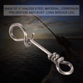 thumbnail image 4 of Clips de Fastach, Clip de pesca Broches de presión rápidos Acero inoxidable Pesca giratorio Pesca rápida Barril giratorio Giratorio rápido Conector Se?uelos de pesca Líderes Accesorios 50 piezas(4 #) Ecomeon no, 4 of 5