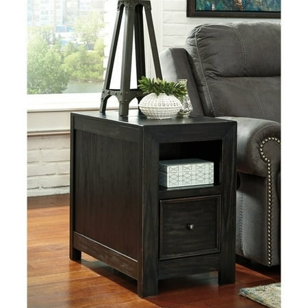 Ashley Furniture Gavelston Chair Side End Table In Rubbed Black