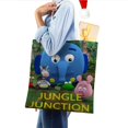thumbnail image 4 of Jungle Junction Bolso de tela con estampado de lienzo para mujer, bolsa de compras reutilizable y estética, con cremallera interior, regalo para mujer,38*45cm., 4 of 6