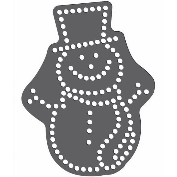Magnetic Rhinestone Template(s) - SNOWMAN 5"