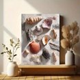 thumbnail image 6 of Seashell Arrangement Textured Canvas Print, Beach Nautical Wall Art for Living Room Bathroom Dining Room Bedroom Office Entryway, 6 of 8