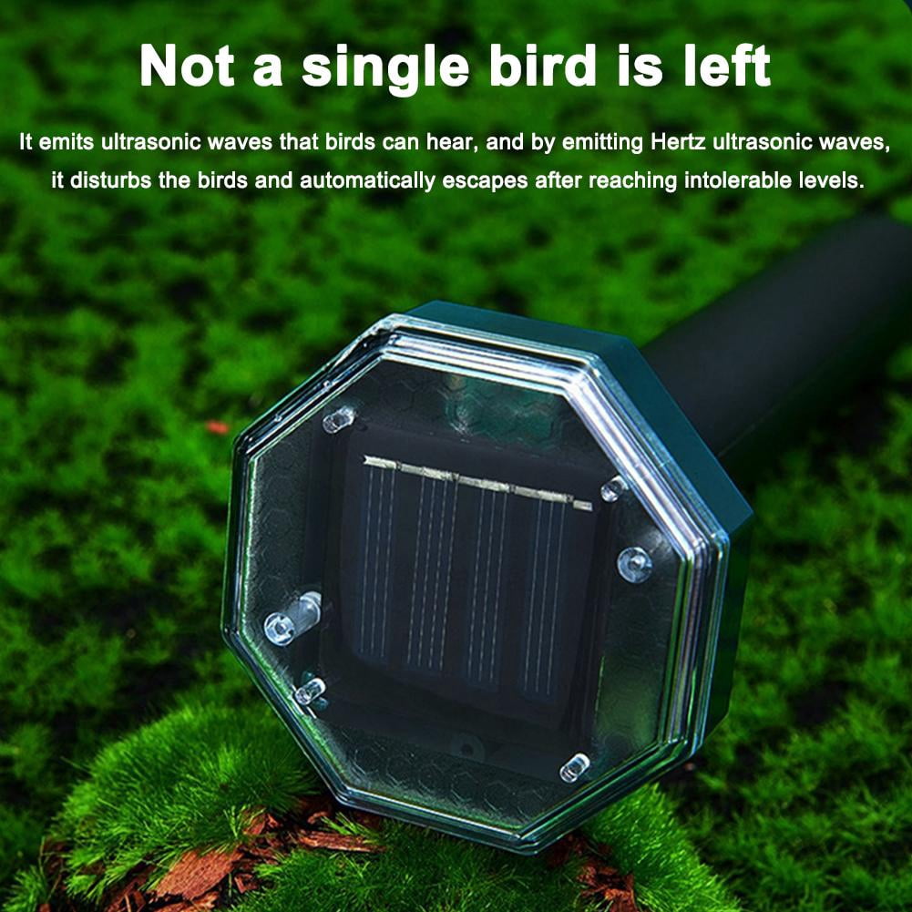 KRONDO KRONDO 2 Pack Ultrasonic Pest Repeller Octagonal Animal Deterrent 360° Coverage Eco-Friendly Weather-Resistant for Yard Garden