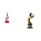 thumbnail image 1 of Escultura abstracta de fuego,Estatua de arte abstracto para decoración del hogar,Figura de escritorio,Estantería con estatua de caballo para escritorio,oficina y decoración del hogar.,Figura, 1 of 8