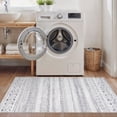 thumbnail image 4 of UERMEI 3'x5' Area Rugs for Living Room, Washable Rugs Boho Moroccan Area Rug Soft Neutral Geometric Bohemian Carpet Distressed Indoor Rug for Bedroom Dining Room Office Foldable Nonslip Rug, Gray, 4 of 9