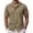 Khaki, variant on Men's Short Sleeve Shirt Lightweight Casual Button down Top for Summer,Beach Vacation,Breathable Hollow Out Texture Shirt for Men Khaki L