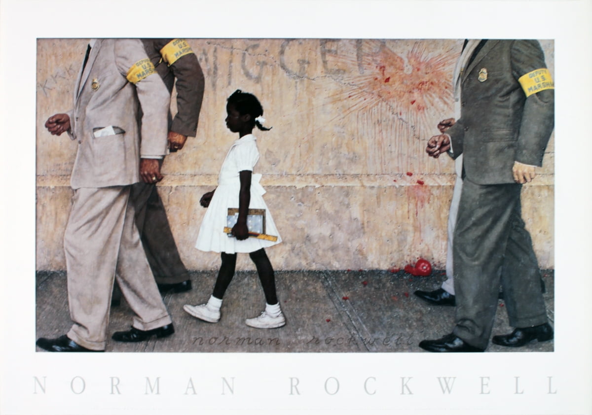 NORMAN ROCKWELL The Problems We All Live With 19.5" x 27" Poster Realism