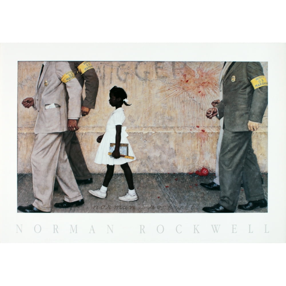 NORMAN ROCKWELL The Problems We All Live With 19.5" x 27" Poster Realism
