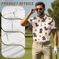 thumbnail image 4 of KUIFORTI Funny Matching Couple Golf Outfits, Dachshund Print His and Hers Golf Shirts & Women's Tennis Dress Set, Quarter Zip Moisture Wicking Sports Apparel, Mr and Mrs Gifts for Summer Vacation, 4 of 5