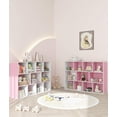thumbnail image 5 of 11-Cube Pink Kids Bookshelf and Toy Organizer – Wooden Storage Shelf for Girl’s Room and Nursery, Ideal Gift for Toddlers and Preschoolers, 5 of 6