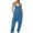 Dark Blue, variant on LEAVINGSUO Summer Fall Womens Plus Size Clearance $5 Fashion Women Casual Cold Shoulder Jumpsuit Solid Suspender Jumpsuits Wide Pocket Leg Pant Brown S