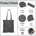 thumbnail image 4 of Texture Leopard Canvas Tote Bag Cheetah Print Animal Pattern Fashion Vintage Classic Cute Cartoon Abstract Aesthetic Reusable Eco-Friendly Foldable Tote, 4 of 6