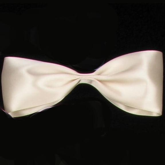 The Ribbon People Ivory Double Face Satin Contemporary Craft Ribbon 2.5" x 27 Yards