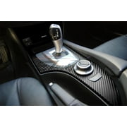 EZAUTOWRAP 3D Carbon Fiber Textured Black Shiny Car Vinyl Wrap Sticker Decal Film Sheet Decoration